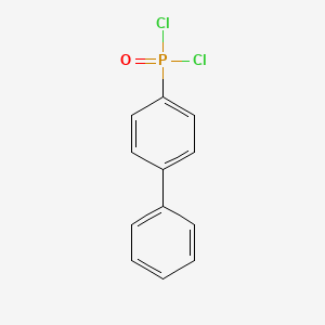 molecular formula C12H9Cl2OP B8654002 [1,1'-Biphenyl]-4-ylphosphonic dichloride CAS No. 77918-51-5