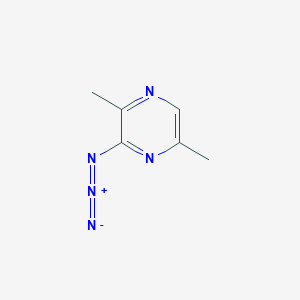 molecular formula C6H7N5 B8654080 2-Azido-3,6-dimethylpyrazine CAS No. 83505-98-0