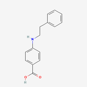 molecular formula C15H15NO2 B8654177 4-Phenethylamino-benzoic acid CAS No. 61439-45-0