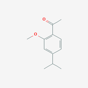 molecular formula C12H16O2 B8654215 Ethanone, 1-[2-methoxy-4-(1-methylethyl)phenyl]- 