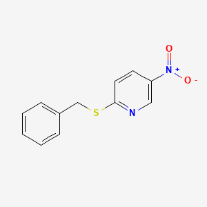 molecular formula C12H10N2O2S B8654275 2-Benzylthio-5-nitropyridine 