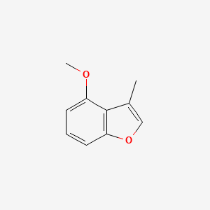 molecular formula C10H10O2 B8654333 4-Methoxy-3-methylbenzofuran 