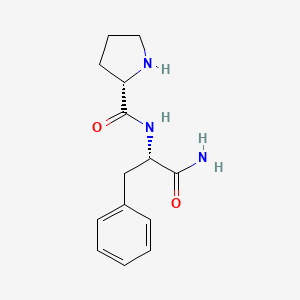 molecular formula C14H19N3O2 B8654350 L-Phenylalaninamide, L-prolyl- CAS No. 1510-07-2