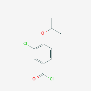 molecular formula C10H10Cl2O2 B8654367 3-Chloro-4-[(1-methylethyl)oxy]benzoyl chloride 