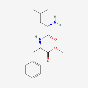 molecular formula C16H24N2O3 B8654459 L-Phenylalanine, L-leucyl-, methyl ester 