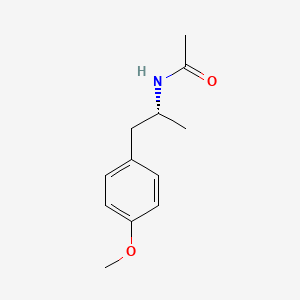 molecular formula C12H17NO2 B8654471 Acetamide, N-[(1R)-2-(4-methoxyphenyl)-1-methylethyl]- 