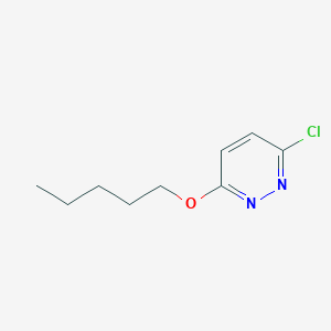 molecular formula C9H13ClN2O B8654475 Pyridazine, 3-chloro-6-(pentyloxy)- CAS No. 2792-83-8