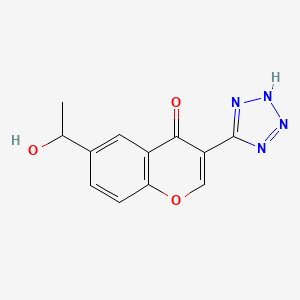 6-(1-Hydroxyethyl)-3-(2H-tetrazol-5-yl)-4H-1-benzopyran-4-one