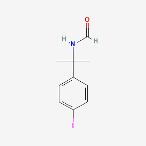 molecular formula C10H12INO B8654511 N-[2-(4-Iodophenyl)propan-2-yl]formamide CAS No. 54737-48-3