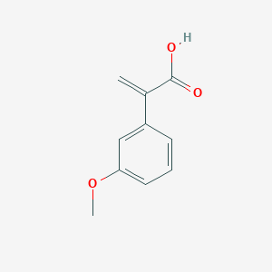molecular formula C10H10O3 B8654541 2-(3-Methoxyphenyl)prop-2-enoic acid 
