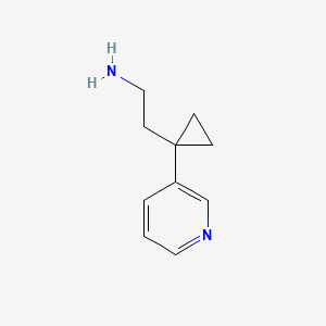 molecular formula C10H14N2 B8654581 2-(1-Pyridin-3-yl-cyclopropyl)-ethylamine 