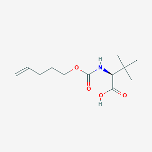 molecular formula C12H21NO4 B8654627 3-Methyl-N-{[(pent-4-en-1-yl)oxy]carbonyl}-L-valine CAS No. 914839-74-0