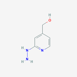 molecular formula C6H9N3O B8654682 (2-Hydrazinylpyridin-4-yl)methanol 