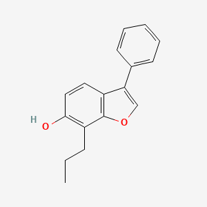 3-Phenyl-6-hydroxy-7-propylbenzofuran