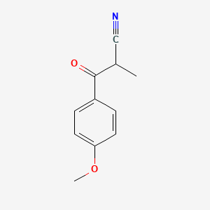 Benzenepropanenitrile, 4-methoxy-alpha-methyl-beta-oxo-