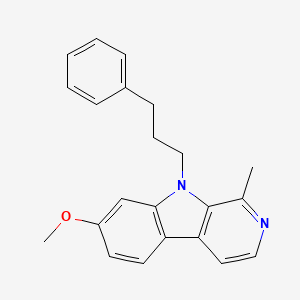 9-Phenylpropyl-7-methoxy-1-methyl-beta-carboline