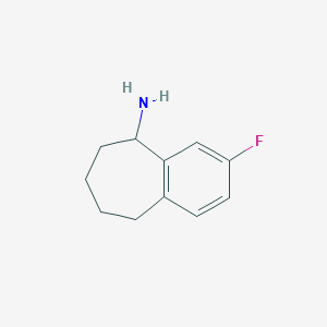3-fluoro-5-amino-6,7,8,9-tetrahydro-5H-benzocycloheptene