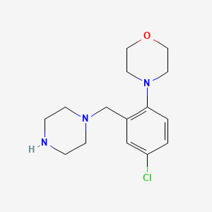 4-[4-Chloro-2-(piperazin-1-ylmethyl)phenyl]morpholine
