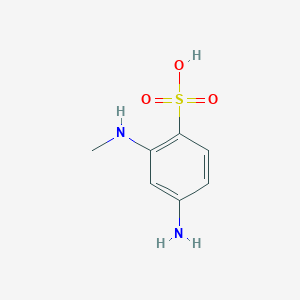 molecular formula C7H10N2O3S B8654915 3-(N-methylamino)aniline-4-sulfonic acid 