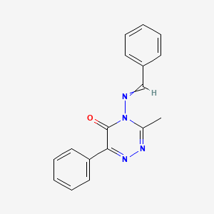 4-(Benzylideneamino)-3-methyl-6-phenyl-1,2,4-triazin-5(4H)-one