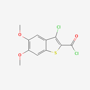 3-Chloro-5,6-dimethoxy-benzo[b]thiophene-2-carbonyl chloride