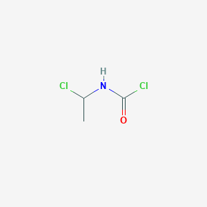 molecular formula C3H5Cl2NO B8654960 (1-Chloroethyl)carbamyl chloride CAS No. 70008-75-2