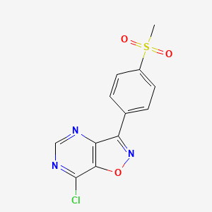 7-Chloro-3-[4-(methanesulfonyl)phenyl][1,2]oxazolo[4,5-d]pyrimidine