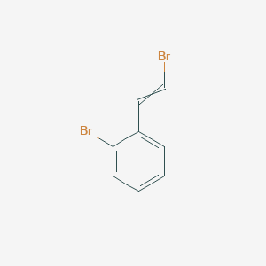 molecular formula C8H6Br2 B8654975 o-Bromo-(2-bromo)vinylbenzene 