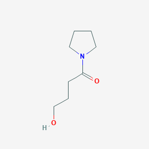 molecular formula C8H15NO2 B8654976 4-Hydroxy-1-(pyrrolidin-1-yl)butan-1-one 