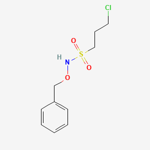 molecular formula C10H14ClNO3S B8654989 N-benzyloxy-3-chloropropylsulfonamide 