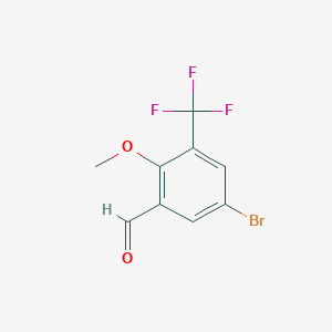 5-Bromo-2-methoxy-3-(trifluoromethyl)benzaldehyde