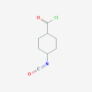 molecular formula C8H10ClNO2 B008655 4-Isocyanatocyclohexane-1-carbonyl chloride CAS No. 105562-49-0