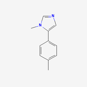 molecular formula C11H12N2 B8655011 1-methyl-5-(p-tolyl)-1H-imidazole CAS No. 61278-67-9