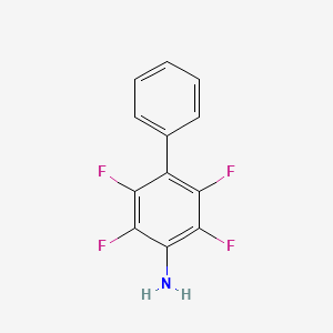 molecular formula C12H7F4N B8655055 2,3,5,6-Tetrafluoro-[1,1'-biphenyl]-4-amine 