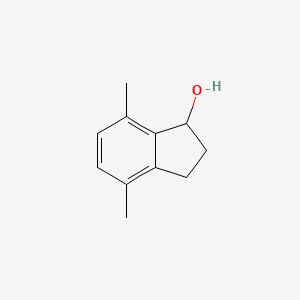 molecular formula C11H14O B8655068 4,7-Dimethyl-1-indanol 