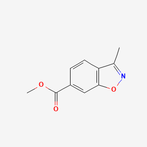 molecular formula C10H9NO3 B8655183 Methyl 3-Methylbenzisoxazole-6-carboxylate 