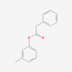 molecular formula C15H14O2 B086552 间甲氧基苯基苯乙酸酯 CAS No. 122-27-0