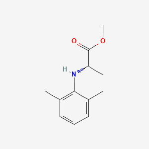 molecular formula C12H17NO2 B8655299 N-(2,6-Dimethylphenyl) alanine methyl ester 