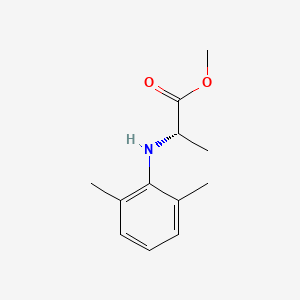 molecular formula C12H17NO2 B8655299 (S)-2-[(2,6-Dimethylphenyl)amino]propionic acid methyl ester 