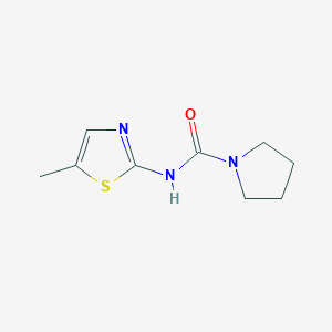 molecular formula C9H13N3OS B8655426 N-(5-methyl-1,3-thiazol-2-yl)pyrrolidine-1-carboxamide 
