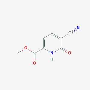 molecular formula C8H6N2O3 B8655479 Methyl 5-cyano-6-hydroxypicolinate 