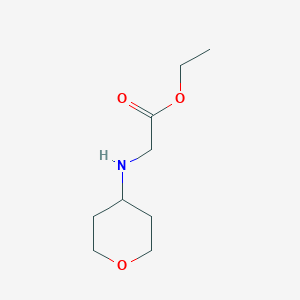 molecular formula C9H17NO3 B8655699 Ethyl (tetrahydro-2h-pyran-4-yl)glycinate 