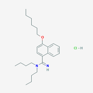 molecular formula C25H39ClN2O B086558 Bunamidine Hydrochloride CAS No. 1055-55-6