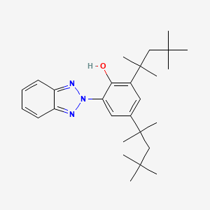 molecular formula C28H41N3O B8655814 Phenol, 2-(2H-benzotriazol-2-yl)-4,6-bis(1,1,3,3-tetramethylbutyl)- CAS No. 70693-49-1