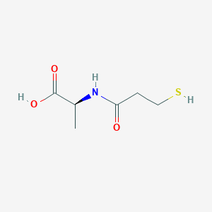 molecular formula C6H11NO3S B8655935 N-(3-Sulfanylpropanoyl)-L-alanine CAS No. 65134-66-9