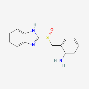 2-[(1H-Benzimidazole-2-sulfinyl)methyl]aniline