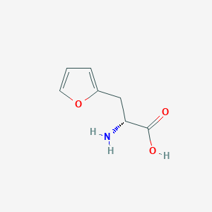 molecular formula C7H9NO3 B008656 (R)-2-Amino-3-(furan-2-yl)propanoic acid 