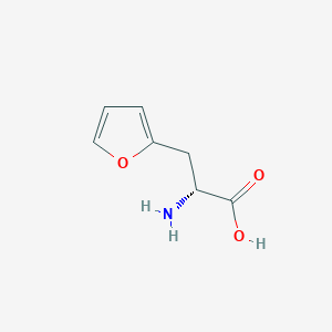 molecular formula C7H9NO3 B008656 (R)-2-氨基-3-(呋喃-2-基)丙酸 CAS No. 110772-46-8