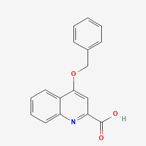 molecular formula C17H13NO3 B8656064 2-Carboxy-4-benzyloxyquinoline CAS No. 52144-34-0