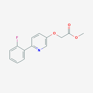 (6-(2-Fluorophenyl)pyridin-3-yloxy)acetic acid methyl ester